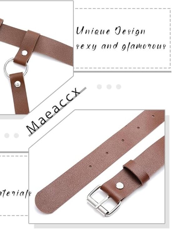 Leather Garter Waist Belt main image 4